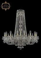 Люстра подвесная хрустальная 11.26.16.300.h-91.Br.B Богемиа Арт Классик прозрачная на 16 ламп, основание бронзовое в стиле классический Люстра подвесная хрустальная 11.26.16.300.h-91.Br.B Богемиа Арт Классик прозрачная на 16 ламп, основание бронзовое в стиле классический